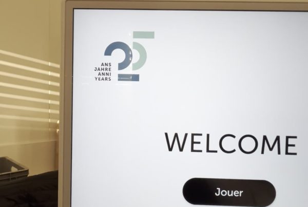 Une quiz sur nos bornes 32 pouces Android
